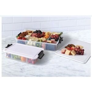 Sabatier Snacklebox 2 Piece Set with Cutting Board Lids